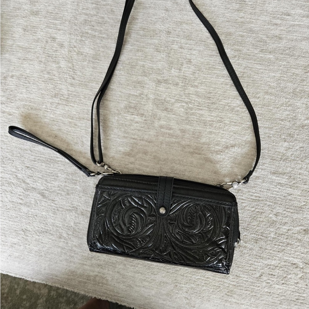 Elegant Black Embossed Women's Bag